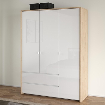 Гардероб Next Jackson Hickory и бял гланц