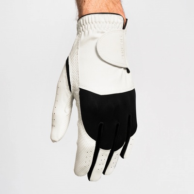 INESIS 100 Mens Golf Glove Ľavá čiernobiela M