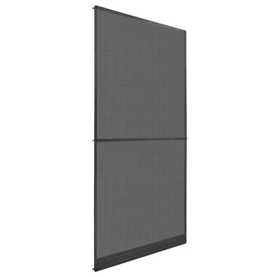 vidaXL Комарник за врати на панти, антрацит, 100x215 см (148713)