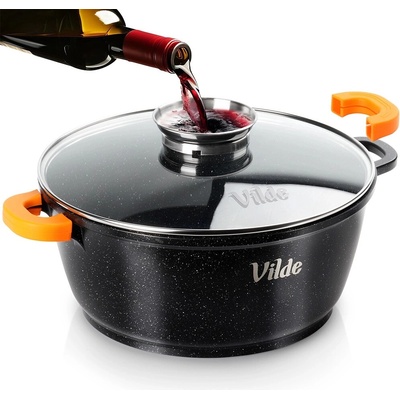 Vilde ŽULOVÝ HRNEC 5,8 L 28 CM S VÍČKEM S AROMATIZÉREM TERRUNA 199106