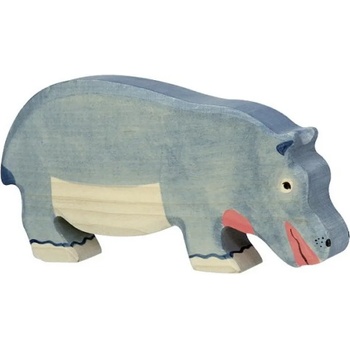 Image 1 of Holztiger Дървена фигурка Holztiger - Пасящ хипопотам (80161)