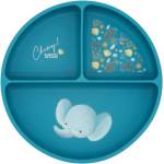 Sassi Силиконова чиния с вакуум Sassi - Chewy The Elephant, синя (SSSI0658)