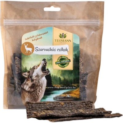 Teomann Sušené Jelene Mäsové Pásiky 125 g