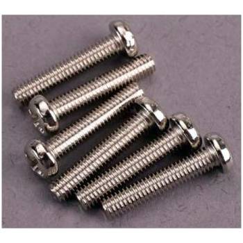 Traxxas кръстата винт M3x15mm полукръгла глава цинк. (6)