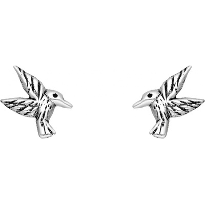 Jantario strieborné náušnice Kolibrík 102103