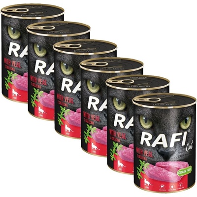 RAFI Cat Възрастни Пате с Телешко 6 x 400 г