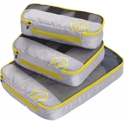 Go Travel sada obalů Triple Packing Cubes sunflower