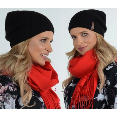 Fashionweek elegantní dámská teplá čepice beanie ZIZI-V1 Černá