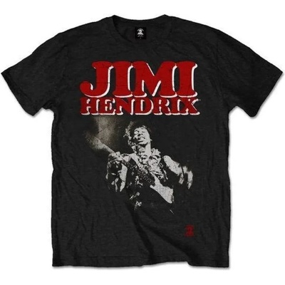 Jimi Hendrix Block Logo Black L Риза (JHXTS05MB03)