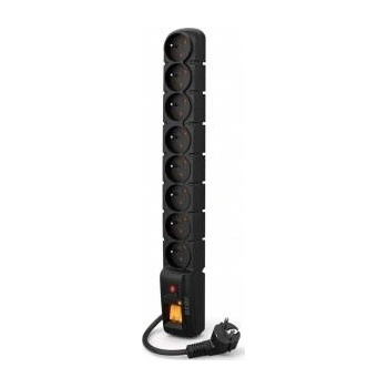 HSK Data Power strip Acar S8 PRO anti-surge 8 sockets 1.5 m black (W0142)