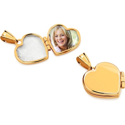 iZlato Forever Medailon na fotografii zlaté srdíčko IZ14859