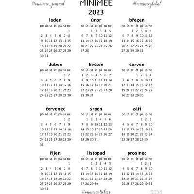 Samolepky MINIMEE Kalendáriky 2023