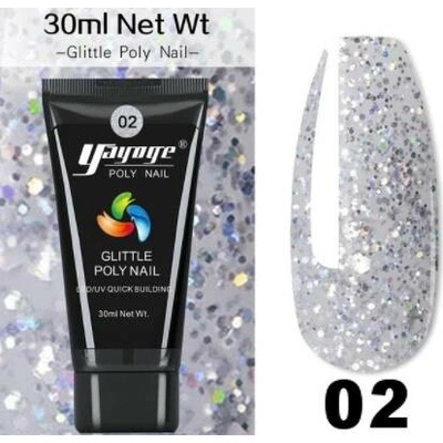 YAYOGE poly gel glitter 02 30 ml