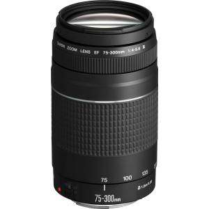 Canon EF 75-300mm F4.0-5.6 III Zoom Lens (58mm Filter Thread) black - 6473A003[AA] Обективи