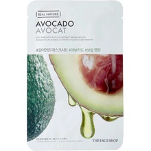 The Face Shop Real Nature Face Mask Avocado Plátienková maska s extraktom z avokáda 20 g