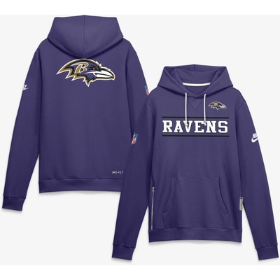 Nike Mikina Baltimore Ravens NFL Standard Issue Replay Officials Alternate Dri-FIT Hoodie
