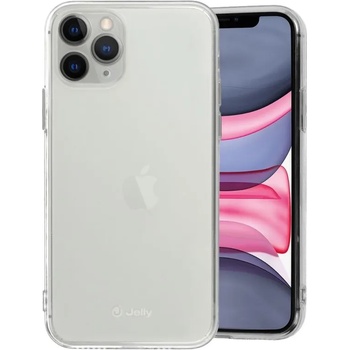 IPhone Силиконов кейс Jelly за IPhone 11 Pro Max, със силиконова защита около камерите, Прозрачен (4144)