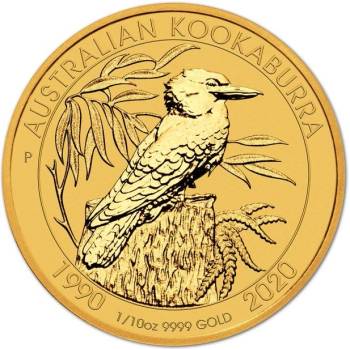 Perth Mint Australian Kookaburra Ledňáček 30.výročí 1990- 1/10 oz