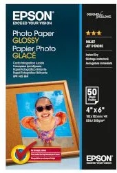 Epson Фотохартия Glossy 10x15см 200г 50 листа