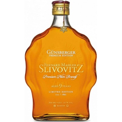 Slivovice Gunsberger 2011 Bernhard Mahler Anniversary Jelínek 50% 0,7 l (holá láhev)