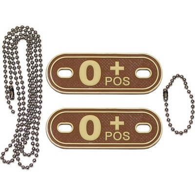 Identifikačná známka MFH Dog tag 0 POS - desert