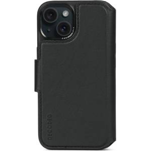 Decoded Leather Detachable Wallet, black - iPhone 15 Plus (K-D24IPO15PLDW5BK)