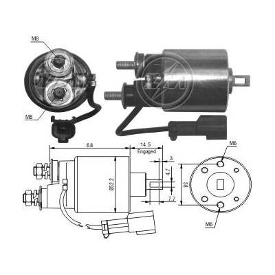 Spínač startéru Hitachi 2114-87603