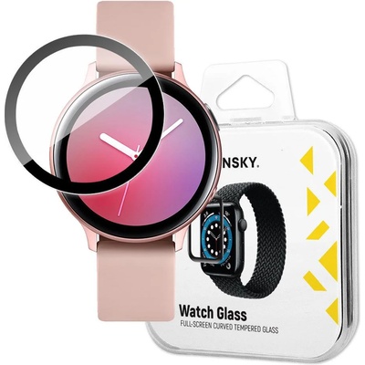 Wozinsky Хибриден скрийн протектор от закалено стъкло Wozinsky за Samsung Galaxy Watch Active 2 40 mm, черен (PPQD020001)