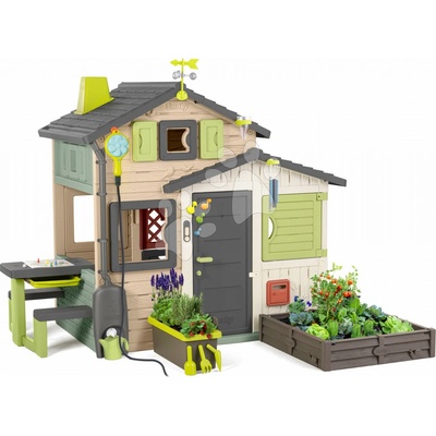 Smoby Domeček Přátel se zahrádkou Friends House Evo Playhouse se zaléváním