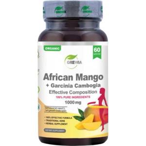 Grewia African Mango + Garcinia Cambogia 1000 mg [60 капсули]