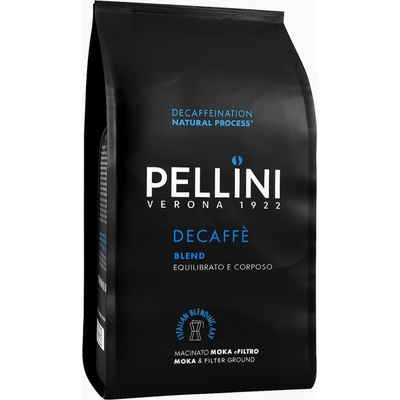 Pellini bezkofeinová mletá káva 185 g