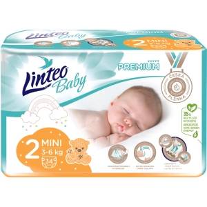 Linteo Бебешки пелени Linteo Baby Premium Mini 3 до 6 кг, 34 бр