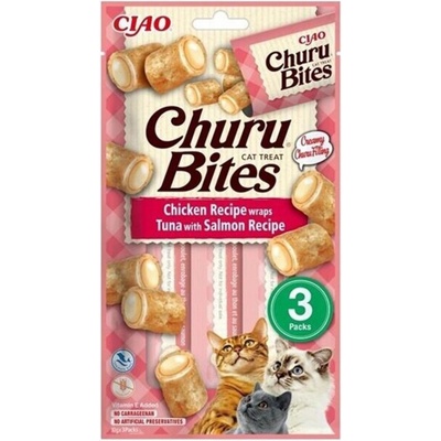 Churu Bites Chicken wraps & Tuna Salmon 3 x 10 g – Sleviste.cz