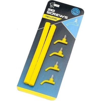 Kevin Nash Zig Screws Large Yellow 4ks