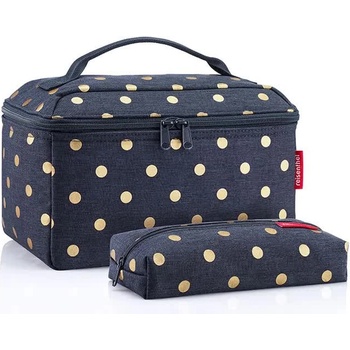 Reisenthel Чанта Reisenthel Set num 1 cosmetic bag - Blue (Metallic Dots Blue)