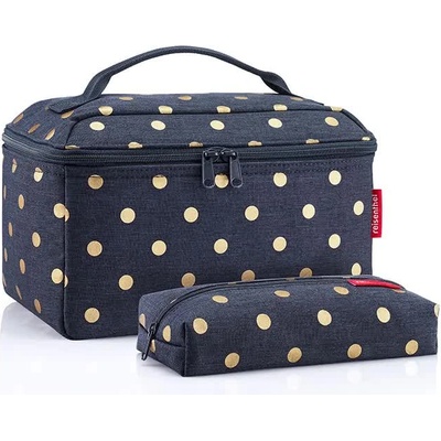 Reisenthel Чанта Reisenthel Set num 1 cosmetic bag - Blue (Metallic Dots Blue)