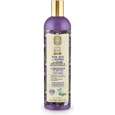 Natura Siberica Super Siberica Kedr, Rose & Proteins Conditioner for Weak Hair 400 ml