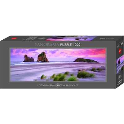 Heye Панорамен пъзел Heye от 1000 части - Плажът Варарики, Нова Зенландия (29816)