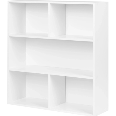 ModernHome S-20 Stojací regál, 3 úrovně, 87 x 24 x 87 cm, bílý