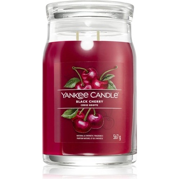 Yankee Candle Black Cherry ароматна свещ Signature 567 гр