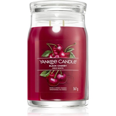 Yankee Candle Black Cherry ароматна свещ Signature 567 гр