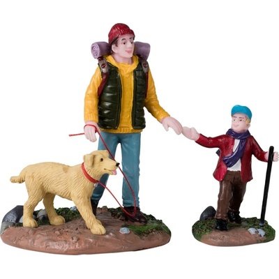 Figúrky Lemax 42311 Traja kamaráti na turistike