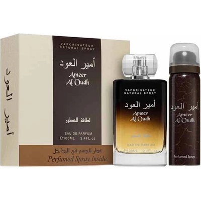 Lattafa Perfumes Ameer Al Oudh подаръчен комплект с парфюмна вода 100мл унисекс 1 бр