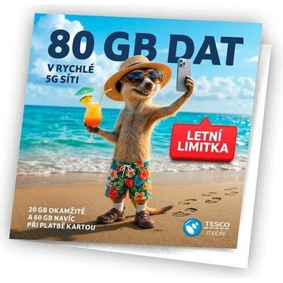 Tesco Mobile SIM Letní datovka 80 GB