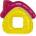Baby Care ГРИЗАЛКА КЪЩИЧКА ЖЪЛТА (10210590001)
