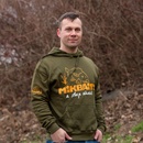 Rybářská trička, svetry, mikiny Mikbaits Mikina Fans Team Zelená