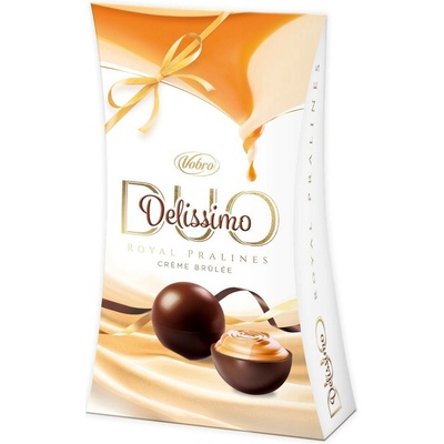 Vobro Delissimo Creme Brulee čokoládové pralinky 105 g
