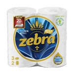 Zebra White Mega Кухненско руло 3пласта, 2броя (z-83828)