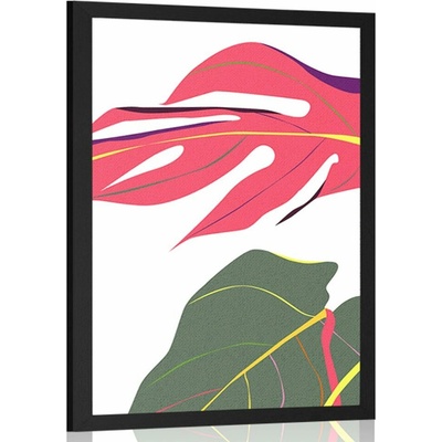Plakát pastelové monstery - 40x60 no frame