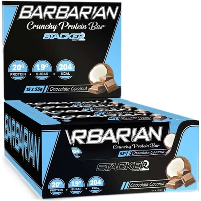 Stacker Barbarian Bar [15 x 55 грама] Шоколад с кокос